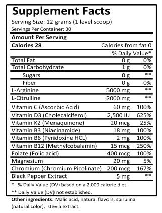 N.O. Cardio Boost (Nitric Oxide) Green Apple