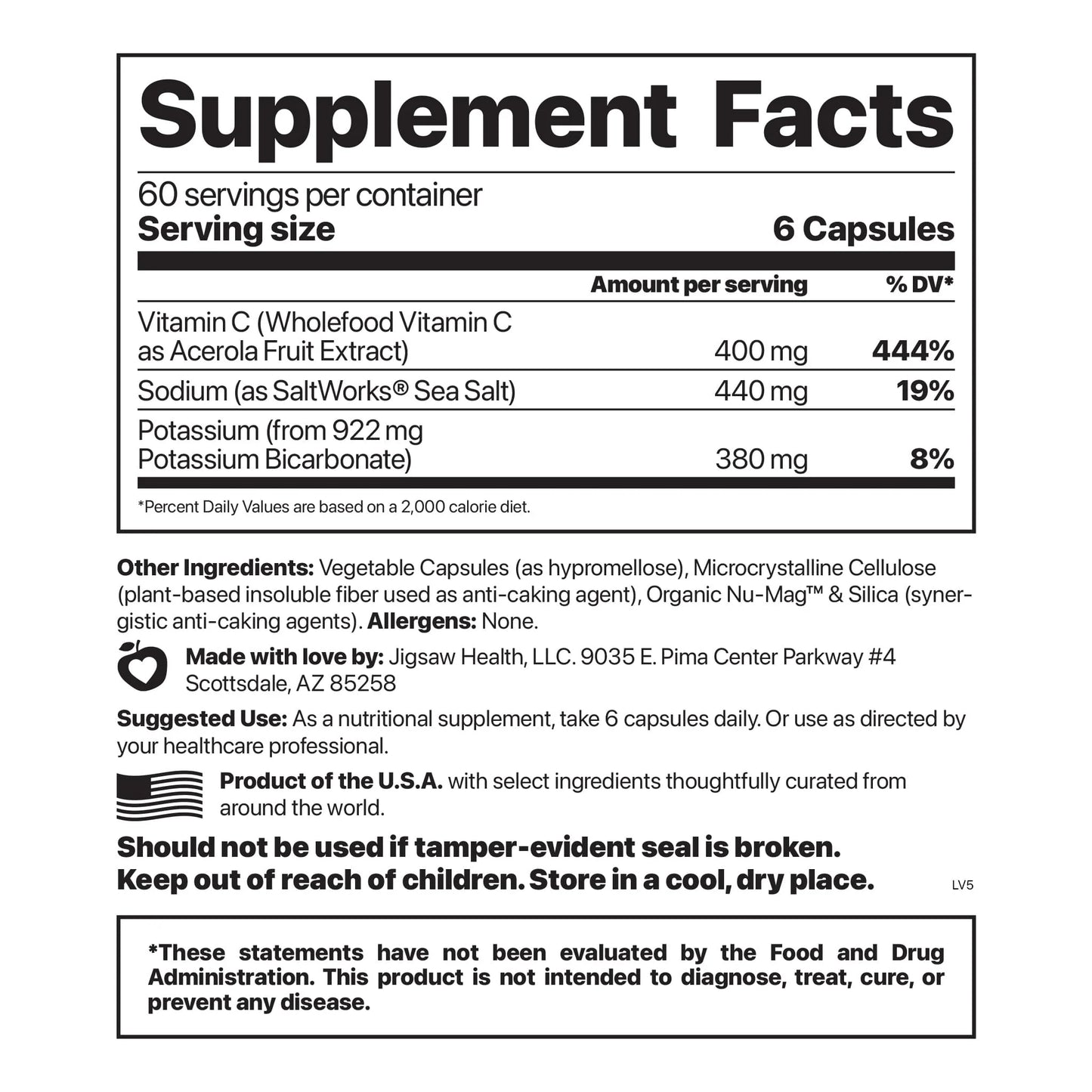 Jigsaw Adrenal Cocktail™ + Wholefood Vitamin C