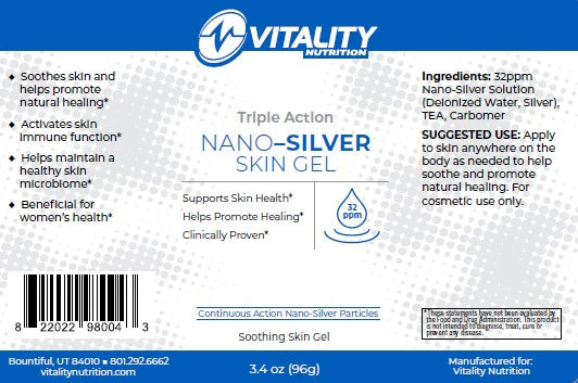 Triple Action Nano-Colloidal Silver Skin Gel